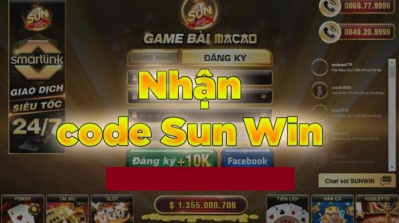 Cách Nhận Giftcode Sunwin Mới Nhất 2024